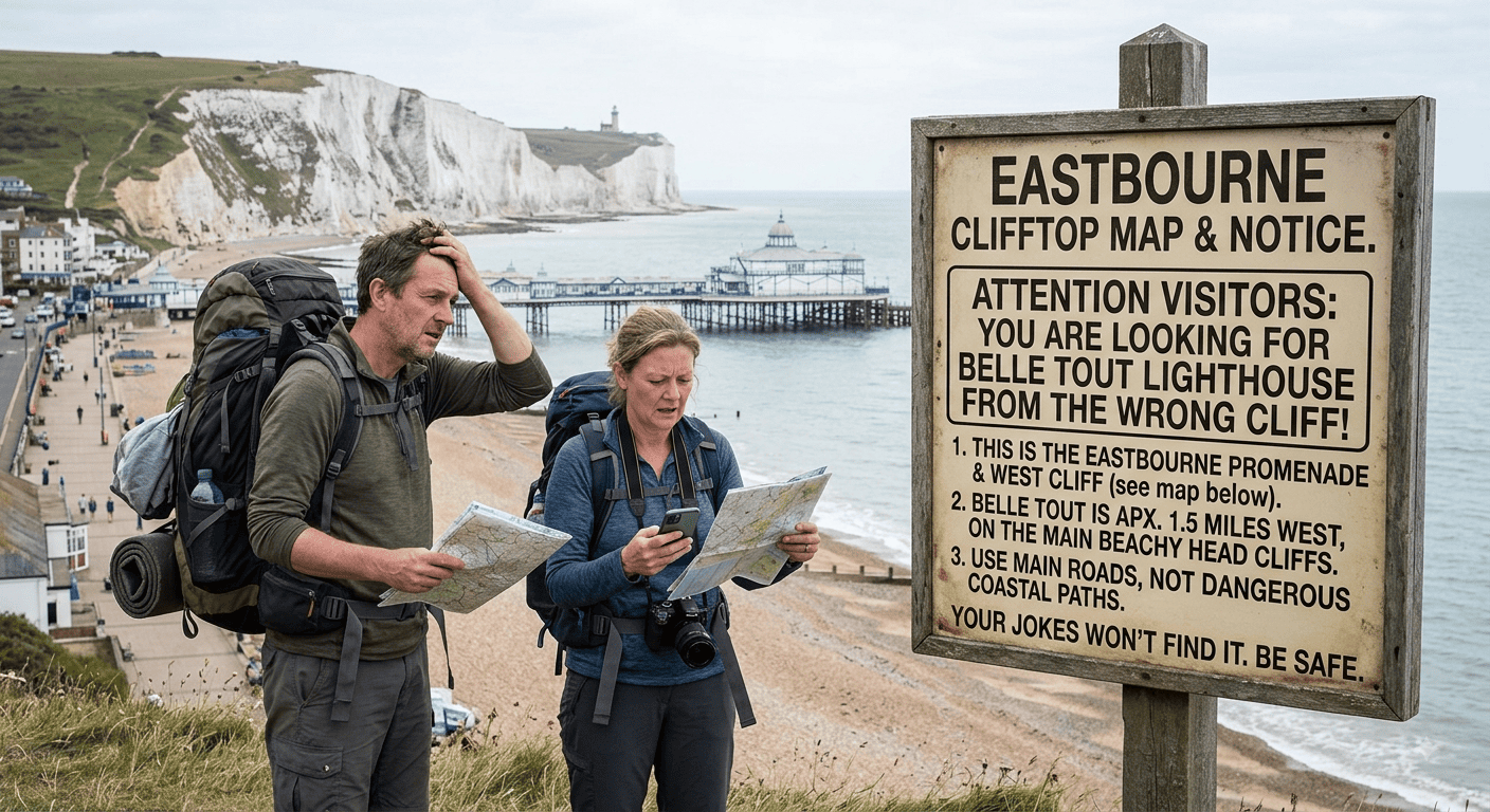 Tourists Spend Four Hours Looking For Belle Tout Lighthouse From Wrong Cliff