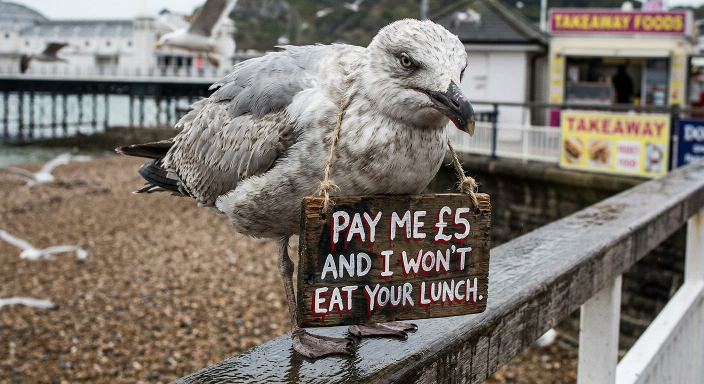Eastbourne Seagulls Begin Charging Tourists £5 To Have Their Lunch Left Alone