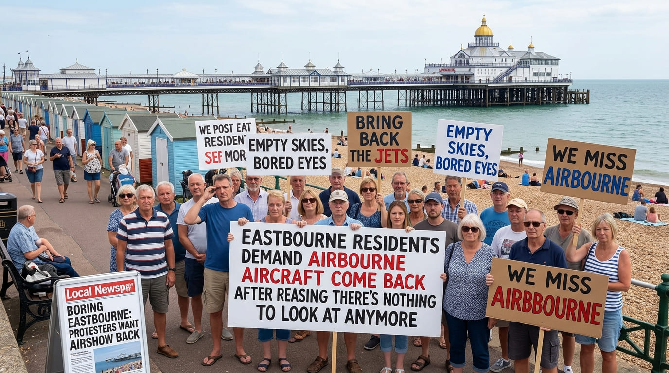 Eastbourne Residents Demand Airbourne Aircraft Come Back After Realising There's Nothing To Look At Anymore