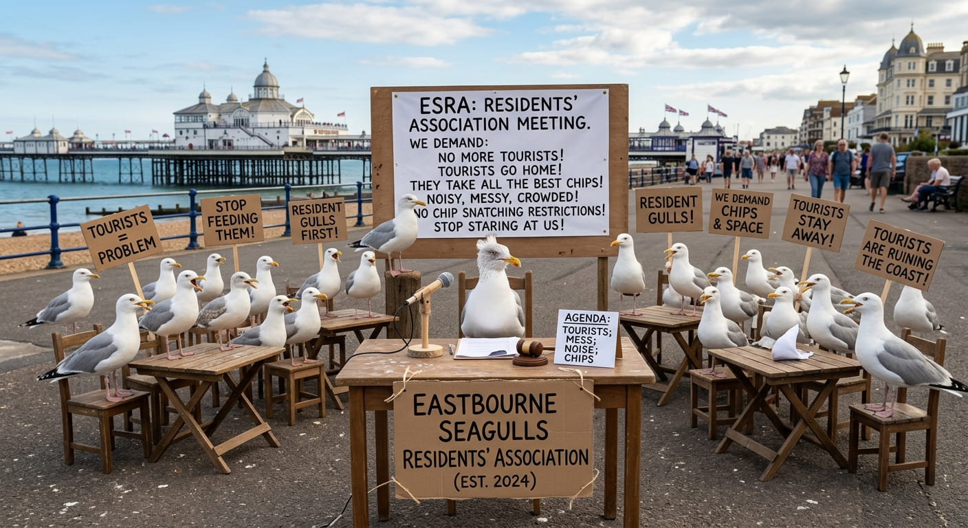 Eastbourne Seagulls Form Residents' Association And Immediately Complain About Tourists