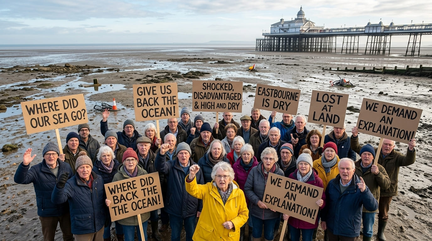 Eastbourne Residents Demand Answers After Sea Moves Further Away Overnight