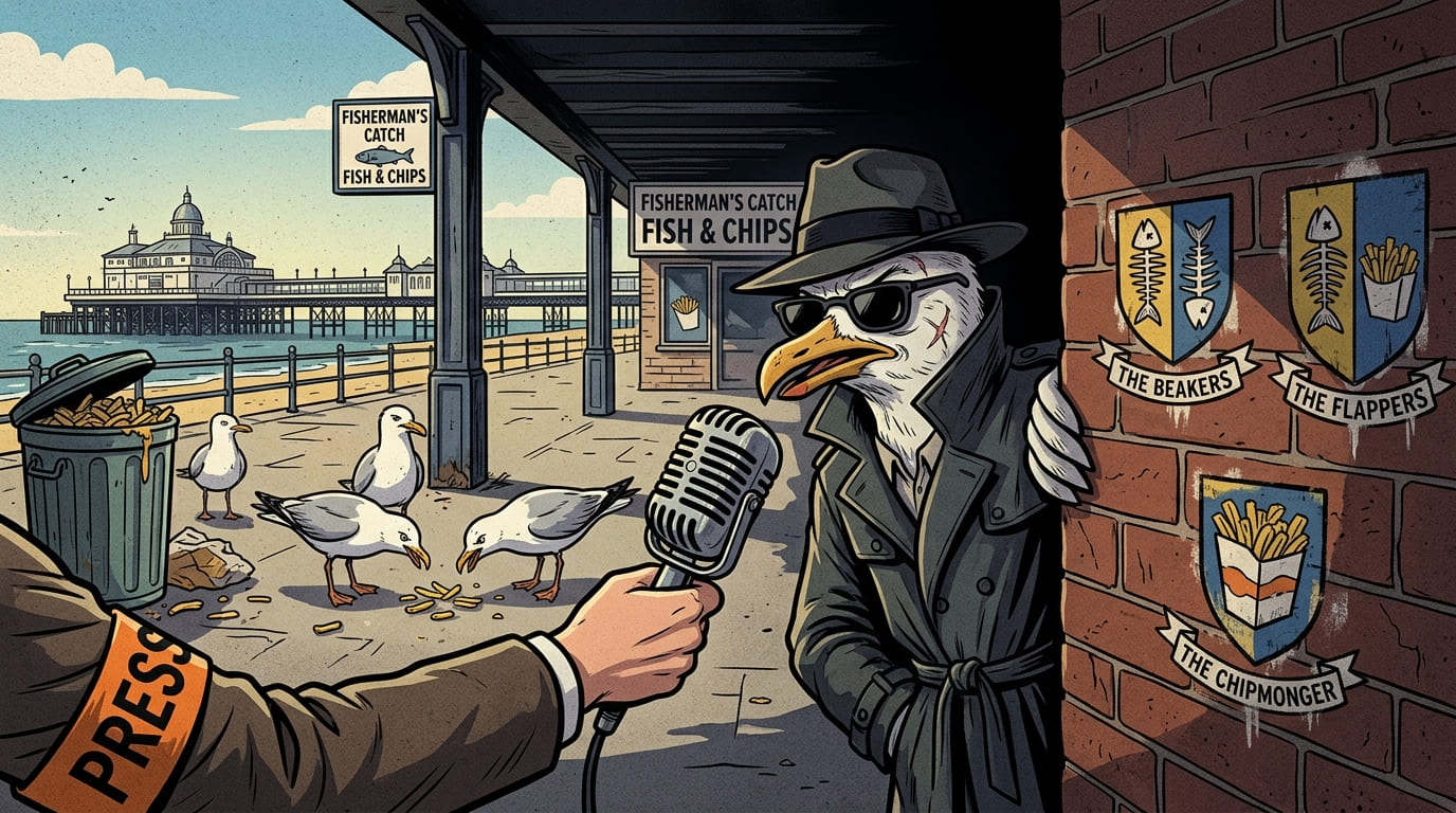 Anonymous Seagull Claims Eastbourne Chip Theft Is Controlled By Just Three Powerful Families