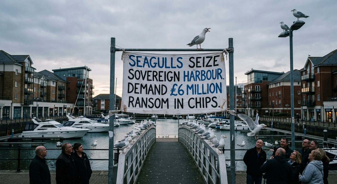 Seagulls Seize Sovereign Harbour And Demand £6 Million Ransom In Chips